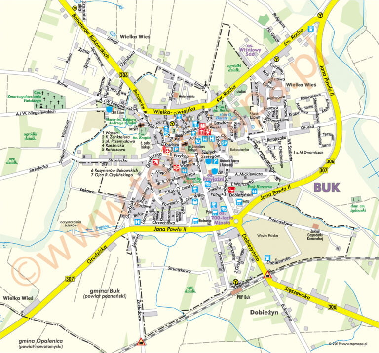 Mapy do pobrania Miasto i Gmina Buk