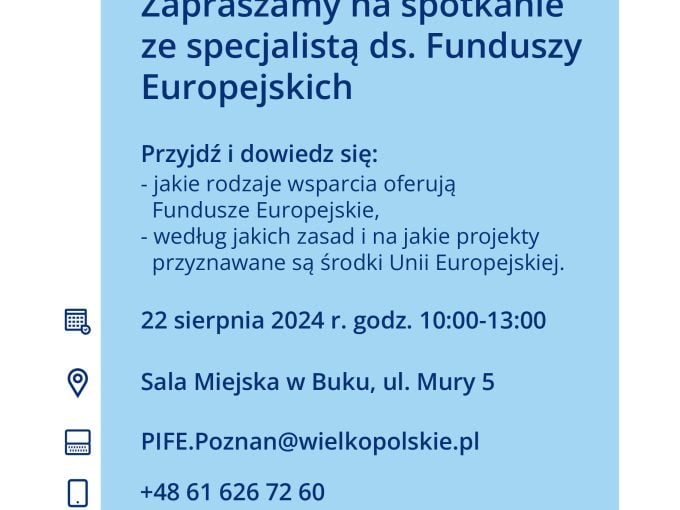 Mobilny Punkt Informacyjny Funduszy Europejskich w Buku