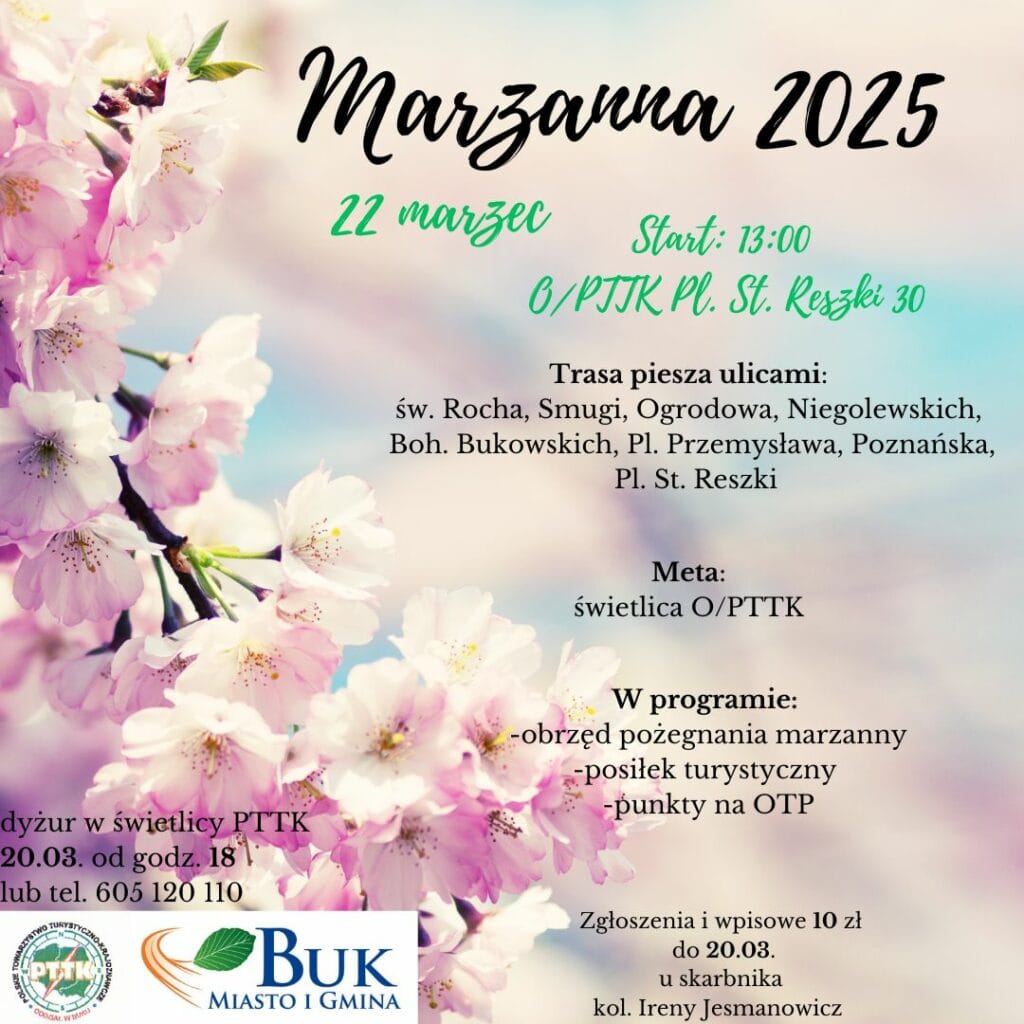 Rajd PTTK Marzanna 2025