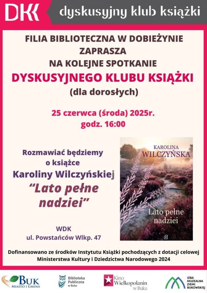 Dyskusyjny Klub Książki - Lato Pełne Nadziei
