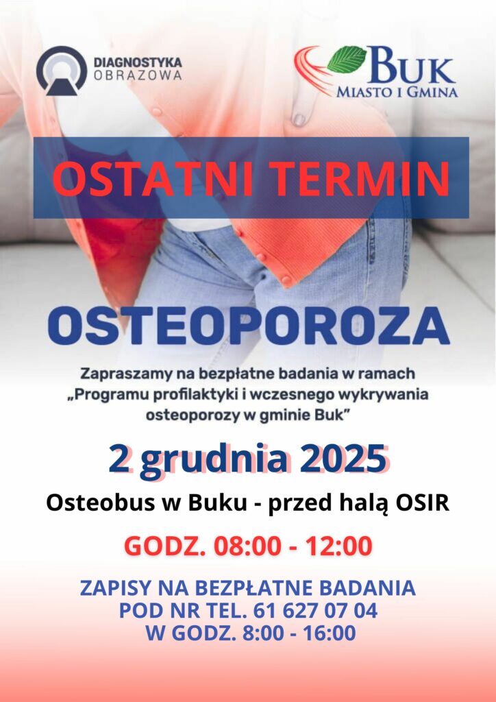 Bezpłatne badania osteoporozy